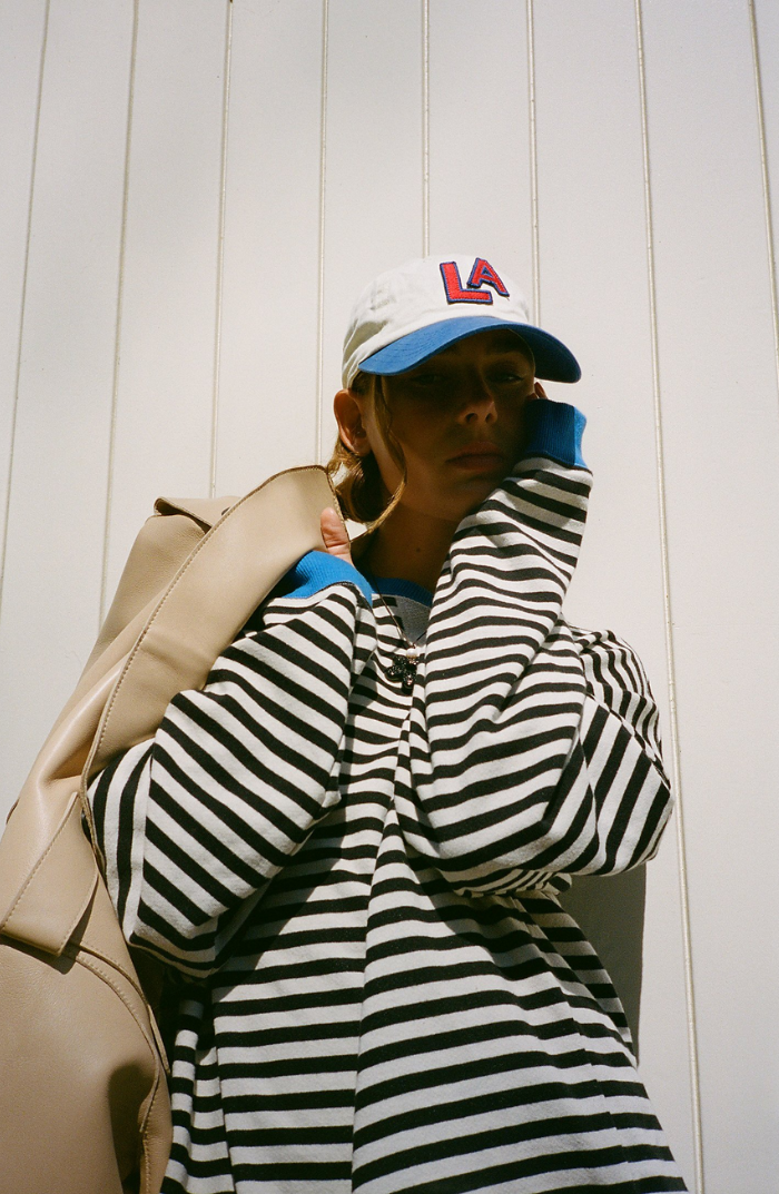 Abby | Gestreifter Oversized-Pullover