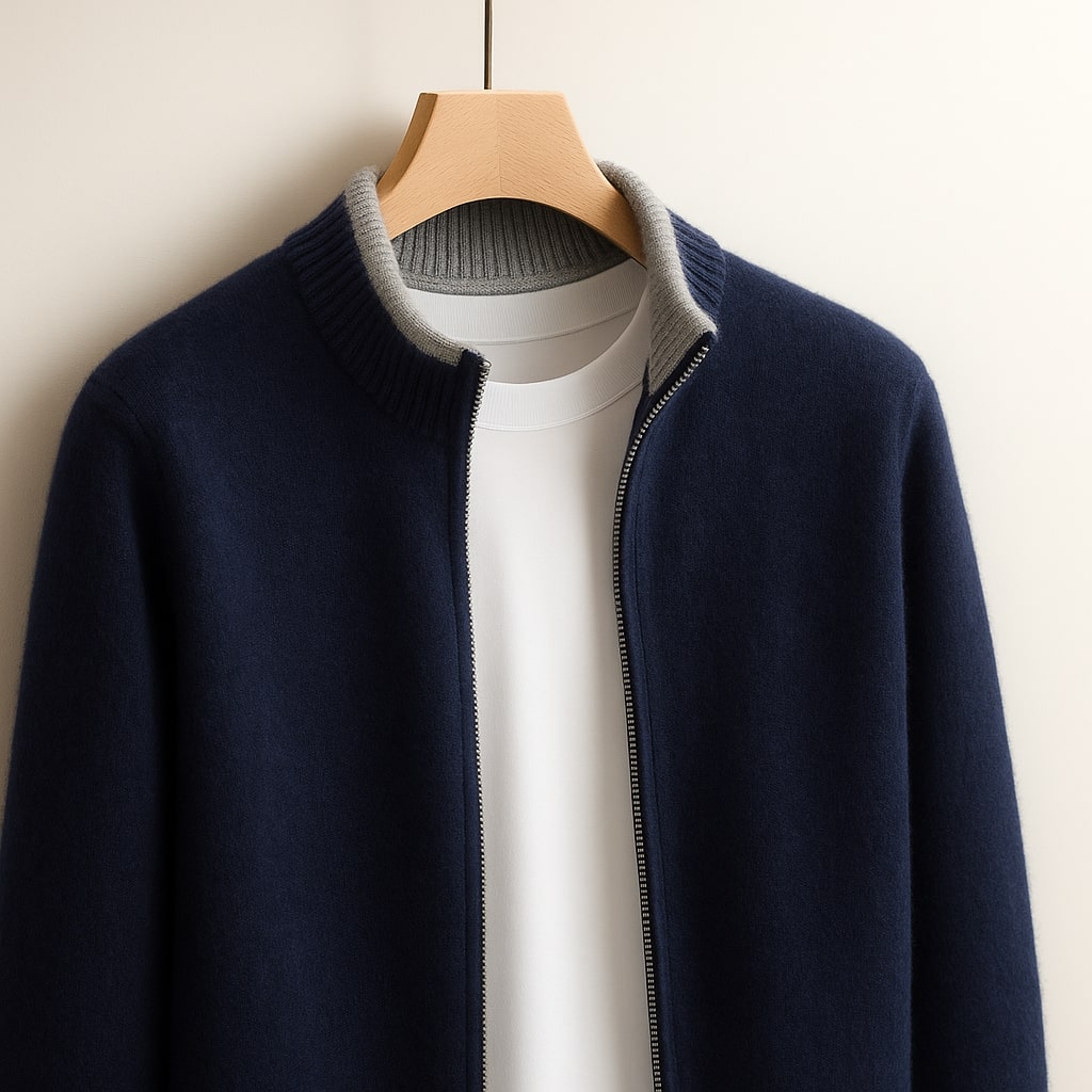 Robbie – Strickjacke mit Reißverschluss