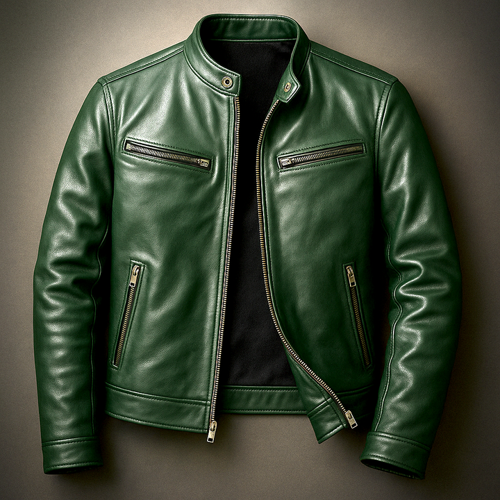 Ronnie - Vintage-Lederjacke mit körpernaher Passform