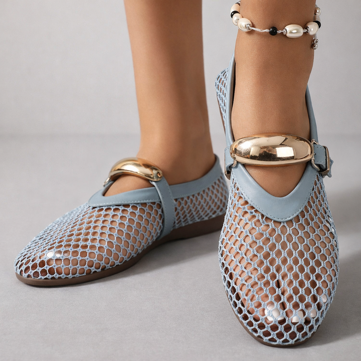 Riza – Orthopädische Mary Jane Ballerinas aus Mesh