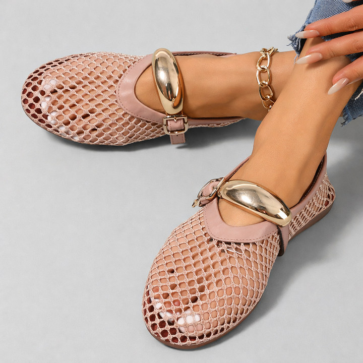 Riza – Orthopädische Mary Jane Ballerinas aus Mesh