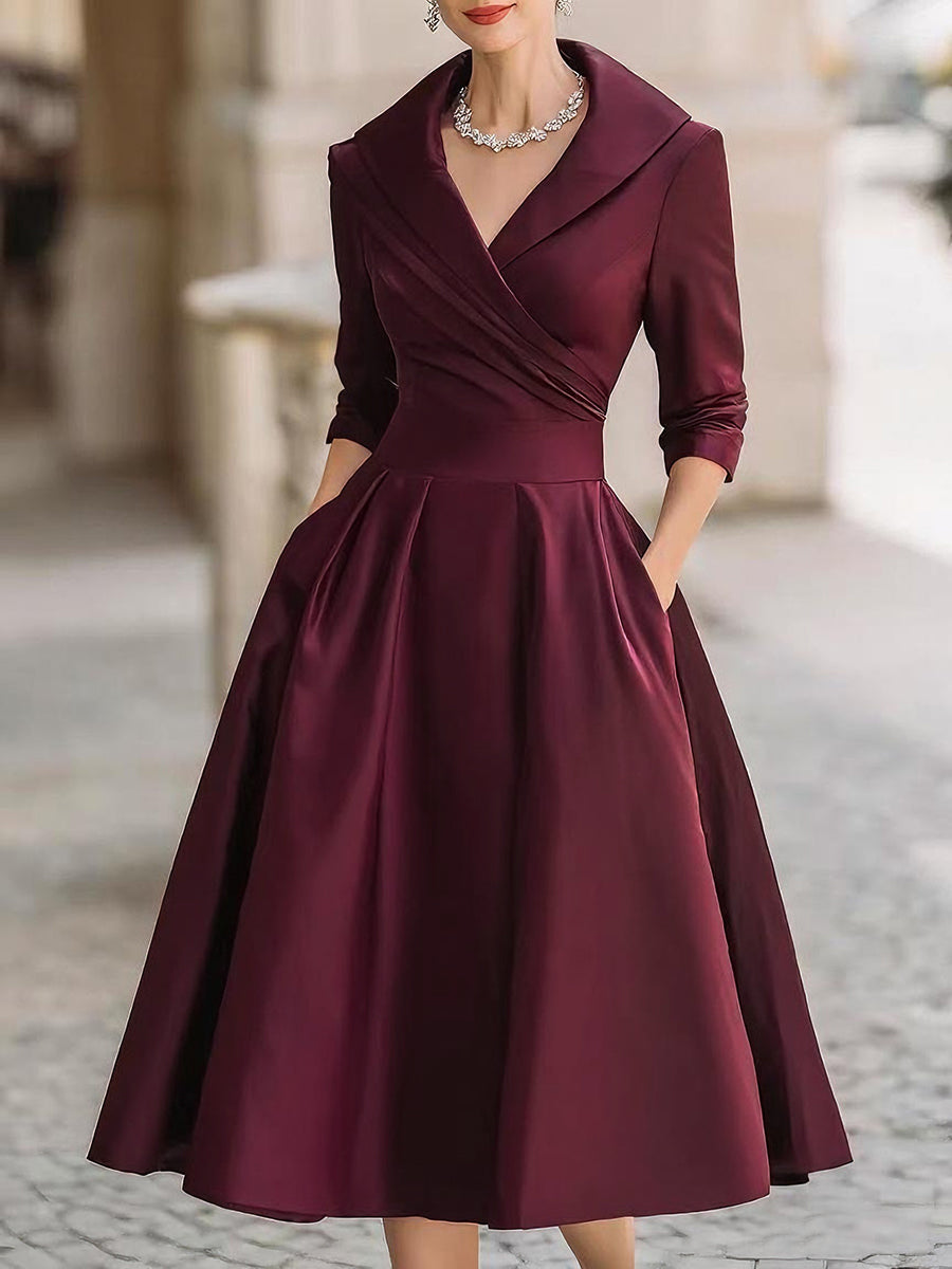 Leina - Midikleid aus Satin