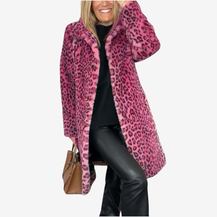 Hallie | Mantel mit Leopardenmuster