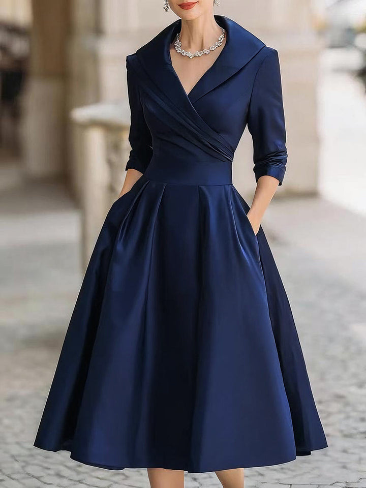 Leina - Midikleid aus Satin