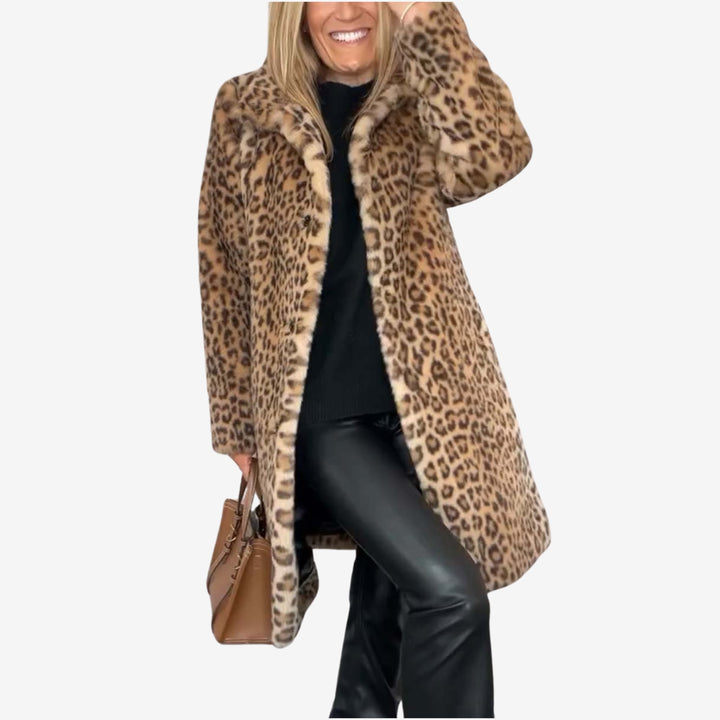 Hallie | Mantel mit Leopardenmuster
