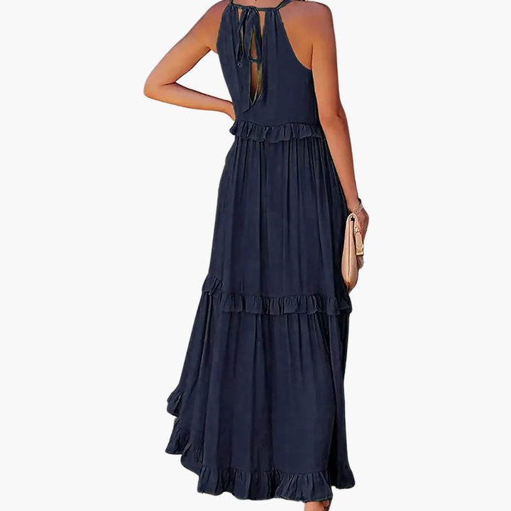 Joanna | Ruffle Breeze Maxikleid