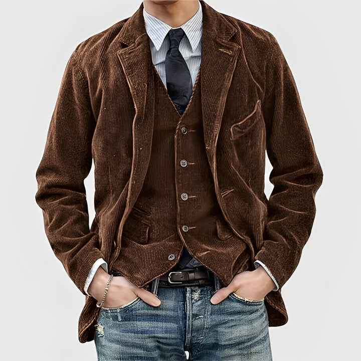 Carlo – Vintage-Jacken- und Westen-Set