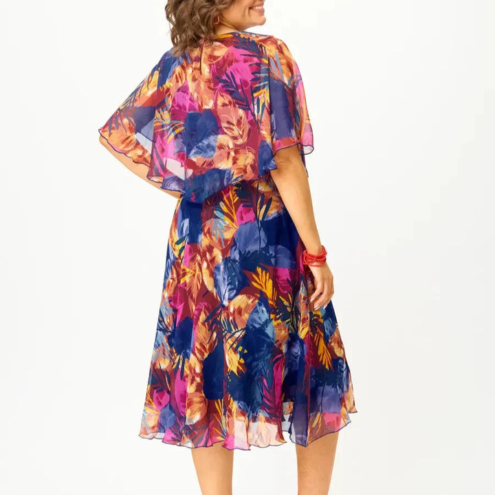 Beatrice - Luftiges Chiffonkleid in Übergröße