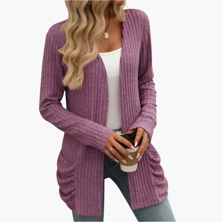 Violett | Strickjacke