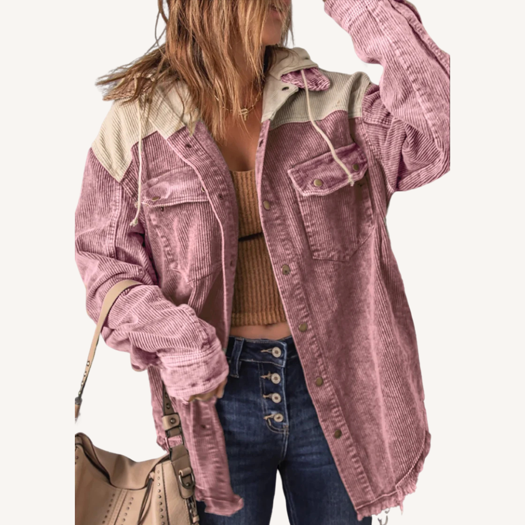 Nelli | Retro-Strickjacke mit Kapuze