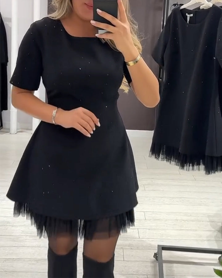 Cassie – A-Linien-Patchworkkleid