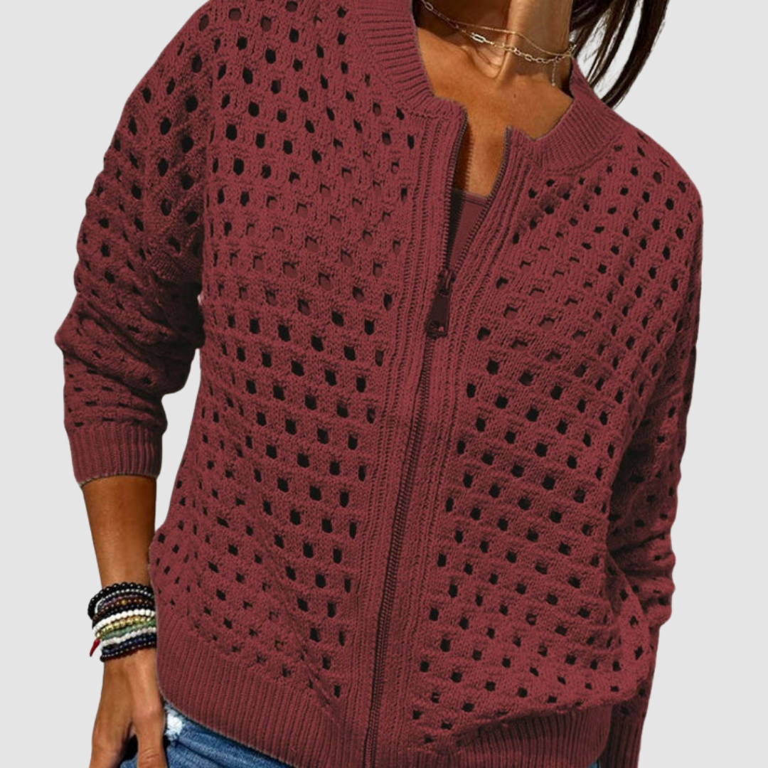 Grace - Strickjacke mit Reißverschluss