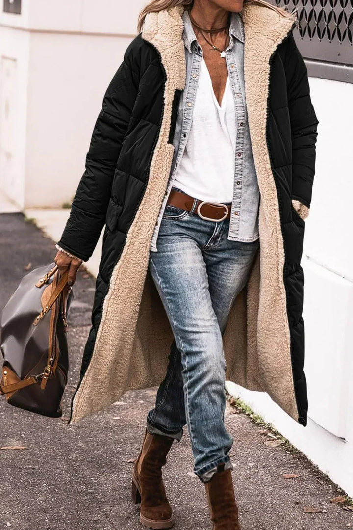 Marielle – Wendbare lange Winterjacke