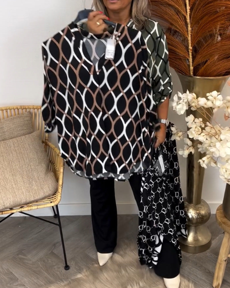 Alisha - Bluse mit Grafik-Print
