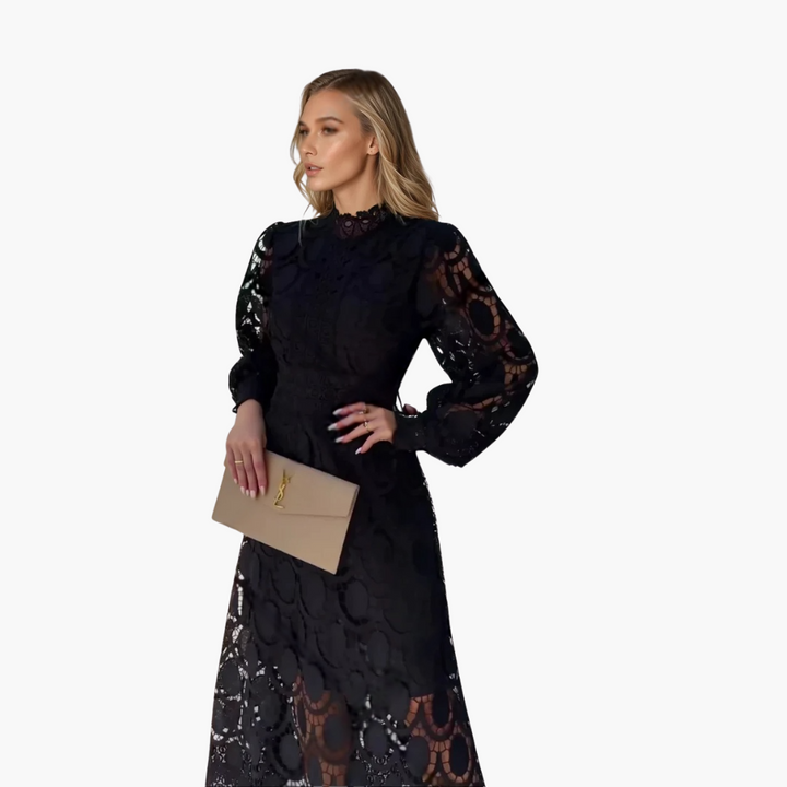 Eloise | Langes Patchwork-Kleid