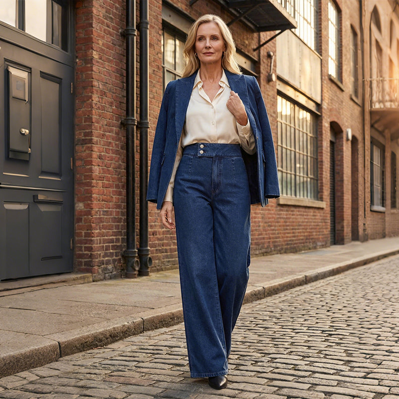 Aria – High-Waist Wide-Leg-Jeans