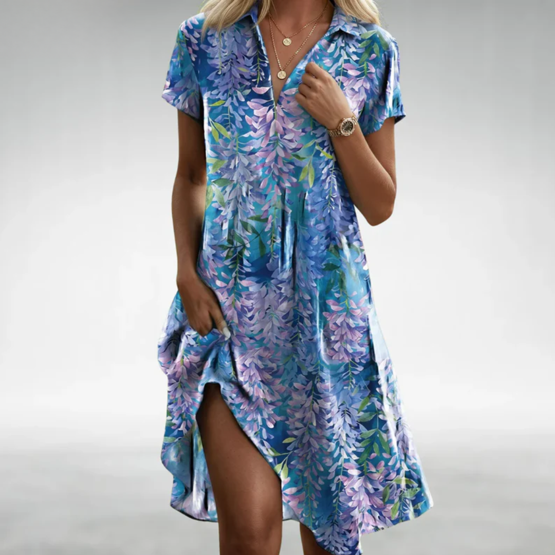 Marlie - Leichtes Midikleid mit Blumenmuster