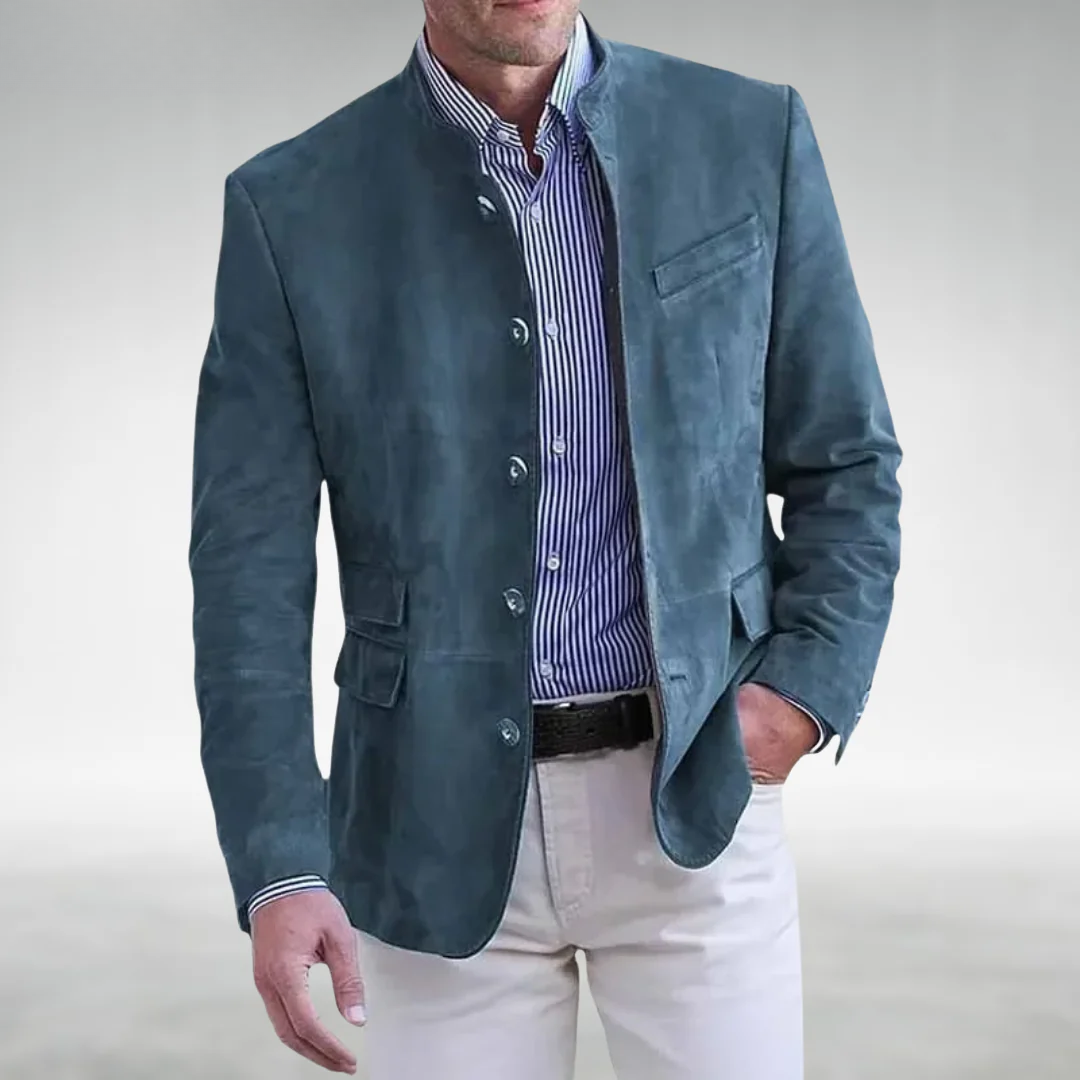 Markus – Wildlederjacke mit Stehkragen