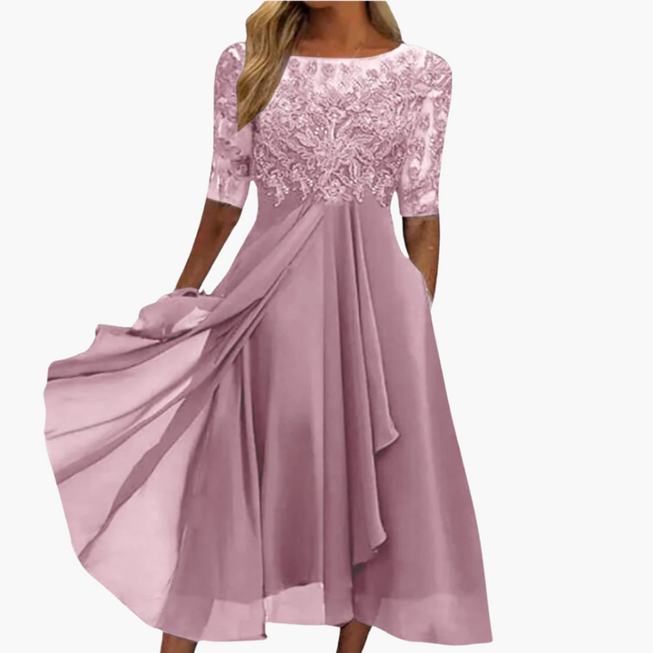 Kayla | Kleid mit Spitzenstickerei