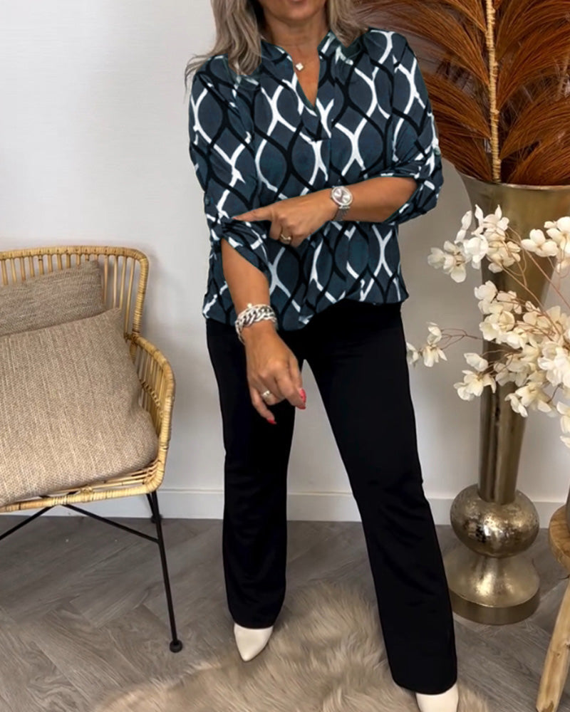 Alisha - Bluse mit Grafik-Print