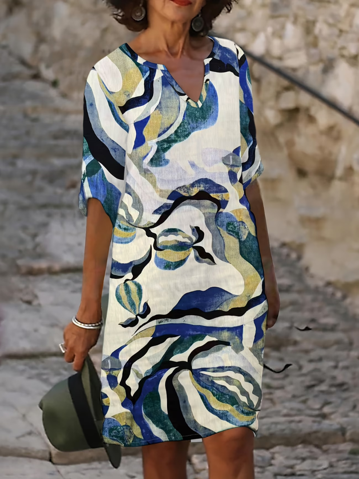 Bia – Luftiges Sommerkleid mit Druckmuster