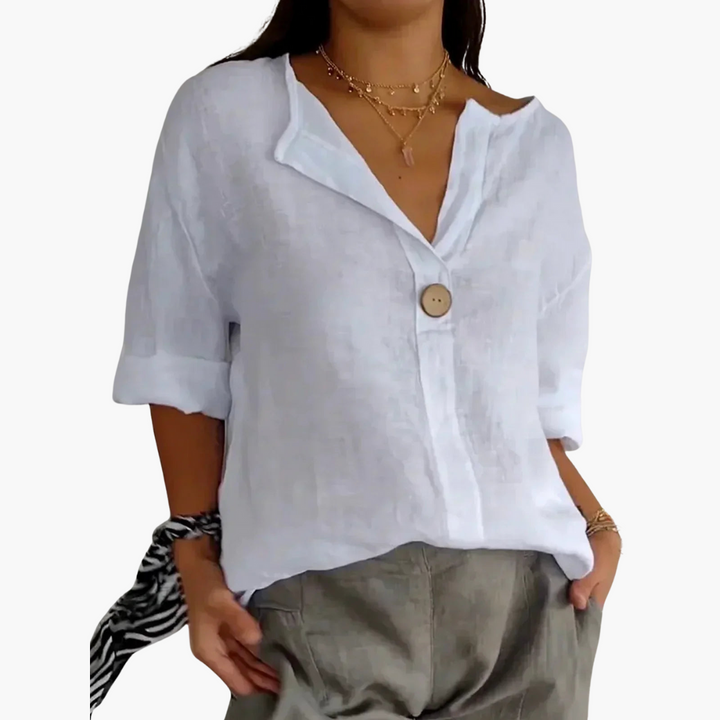 Lucy | Legere V-Ausschnitt-Bluse