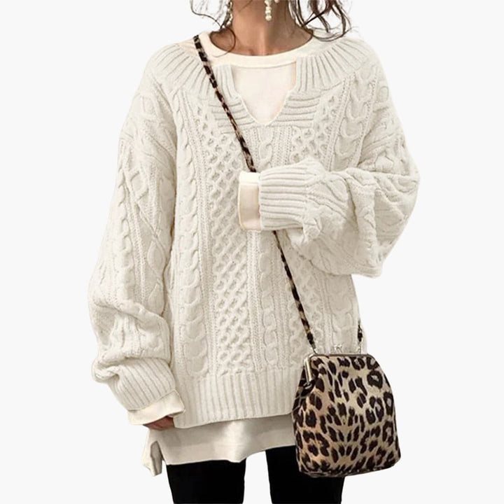 Holly | Übergroßer Strickpullover