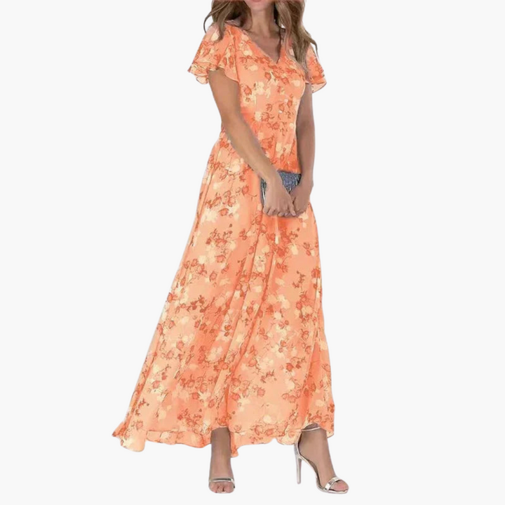 Natalie | Langes Blumenkleid
