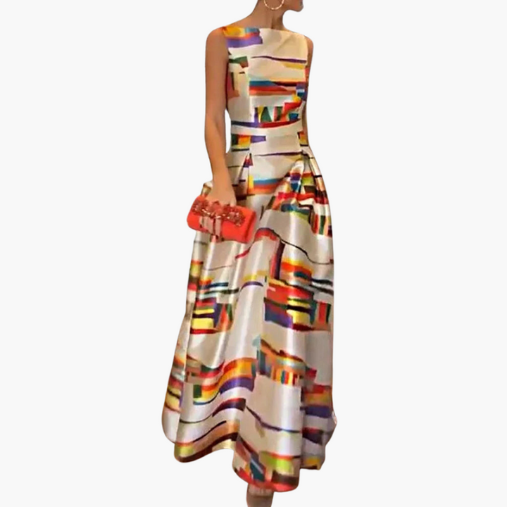 Mirabel | Geometrisches Maxikleid