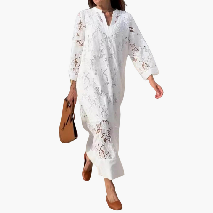 Camila | Sommerkleid mit Spitzenbesatz