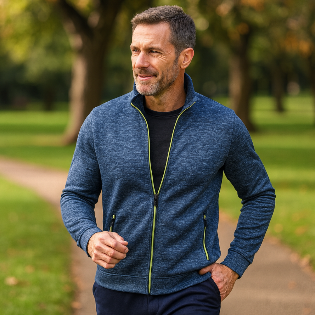 Clint – Klassische Strickjacke mit Reißverschluss