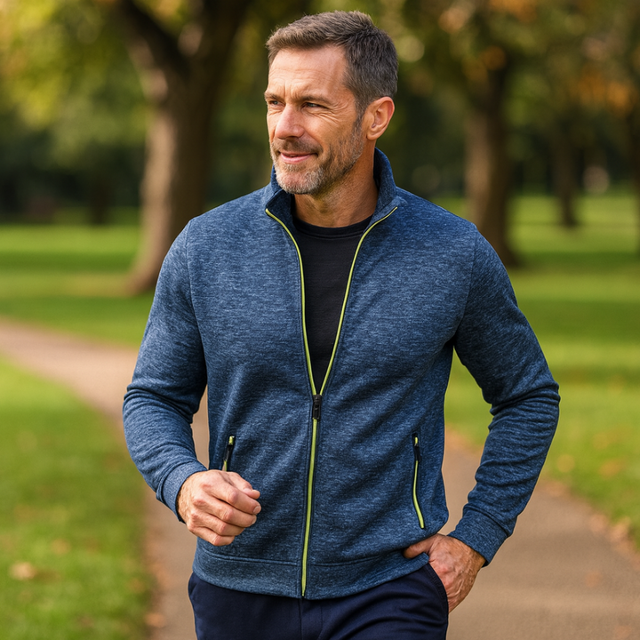 Clint – Klassische Strickjacke mit Reißverschluss