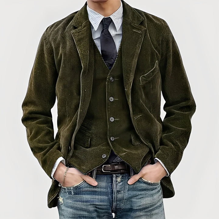 Carlo – Vintage-Jacken- und Westen-Set