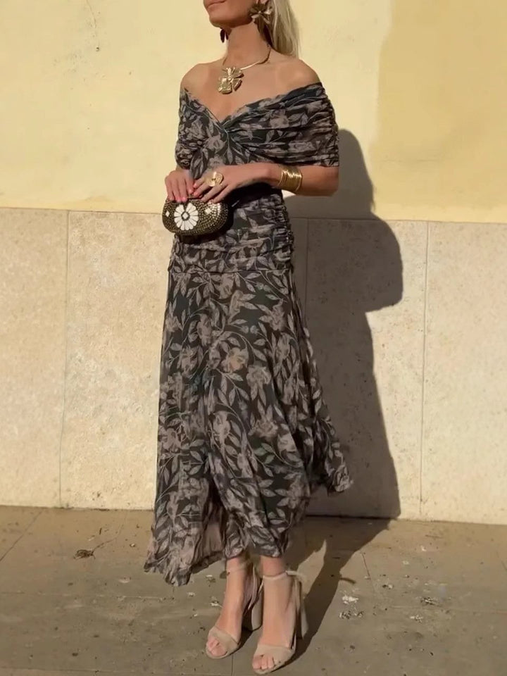 Noemi – Elegantes Maxikleid mit floraler Note