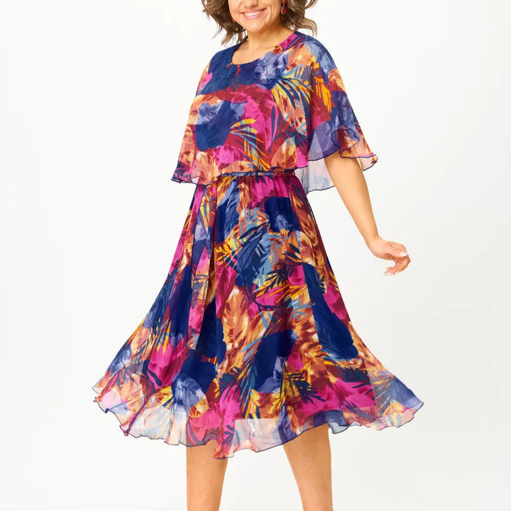 Beatrice - Luftiges Chiffonkleid in Übergröße