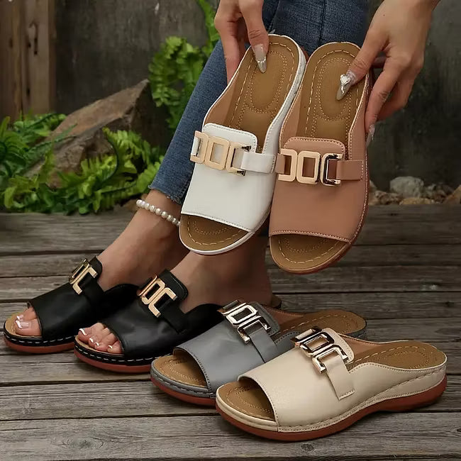 Marjorie – Orthopädische Komfort-Keilsandalen