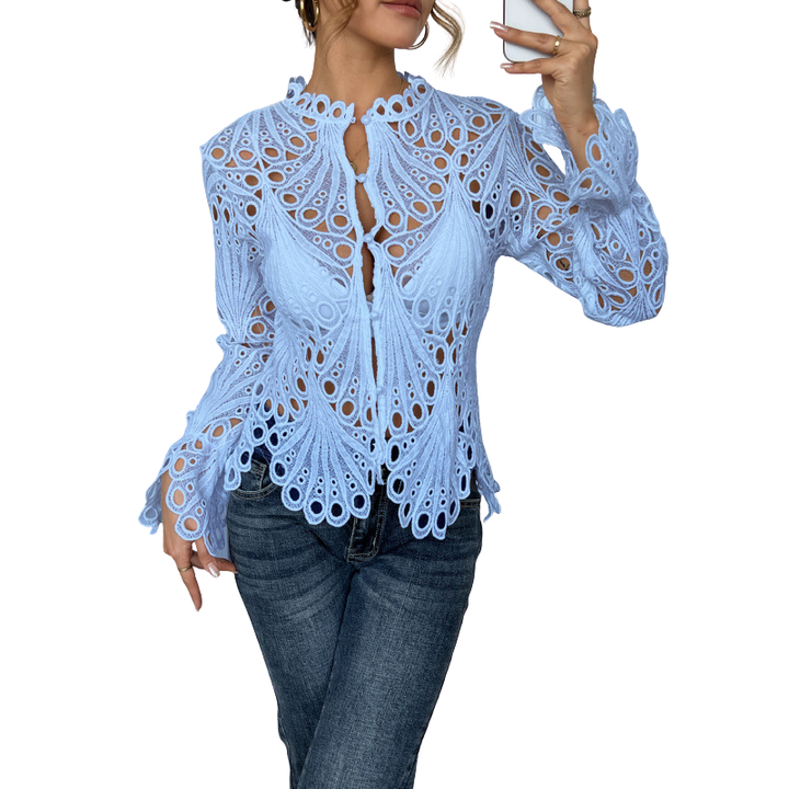 Patrice – Schicke Bluse mit Volantärmeln