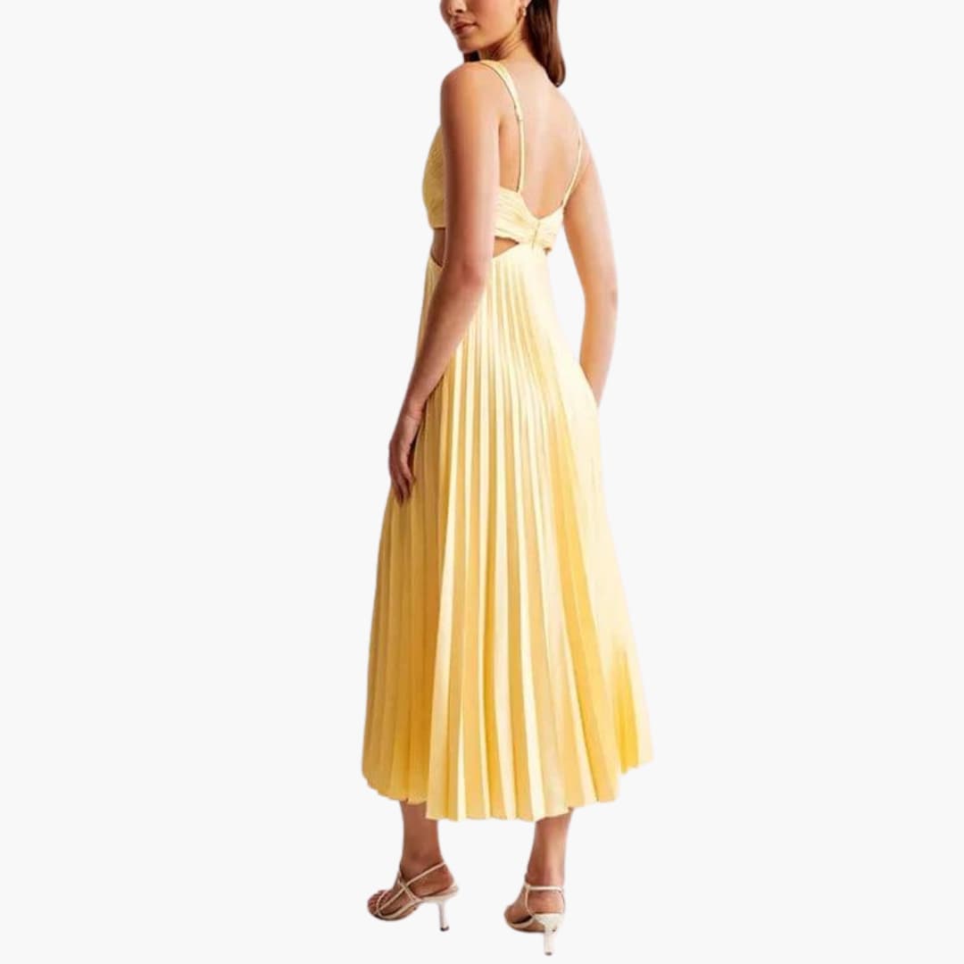 Sophie | Kleid mit Plissee-Ausschnitt