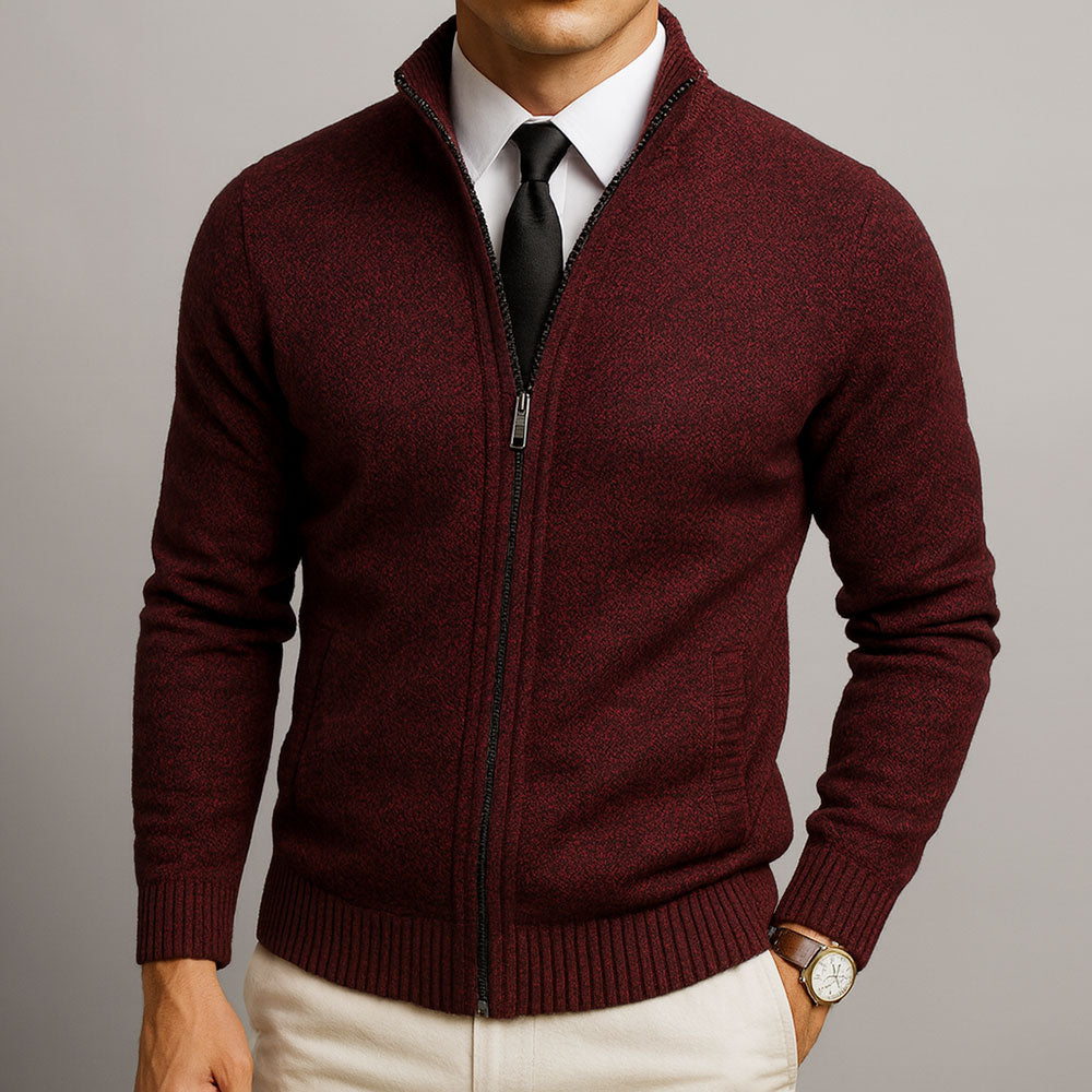 Ezekiel – Strickjacke aus veredelter Merinowolle