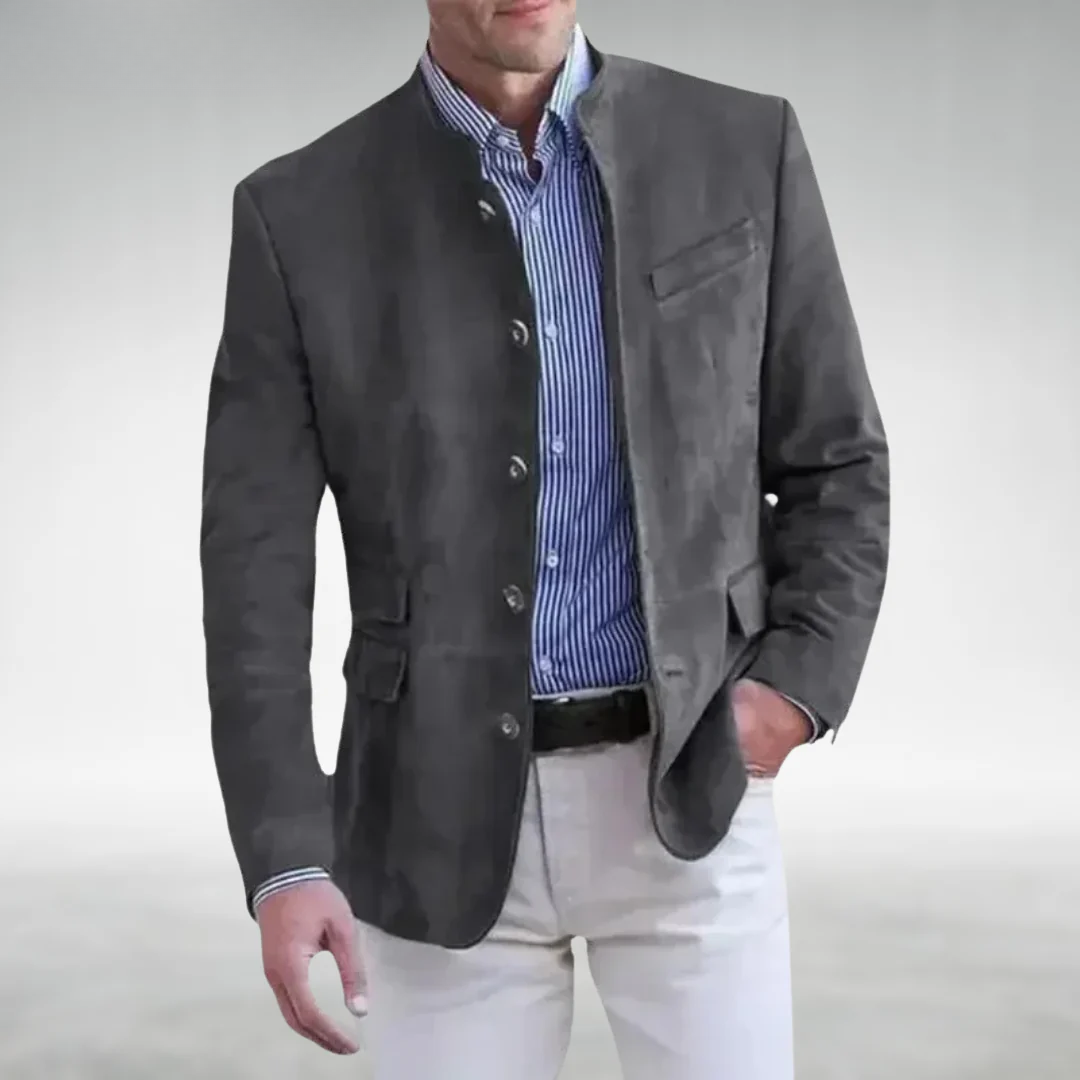 Markus – Wildlederjacke mit Stehkragen