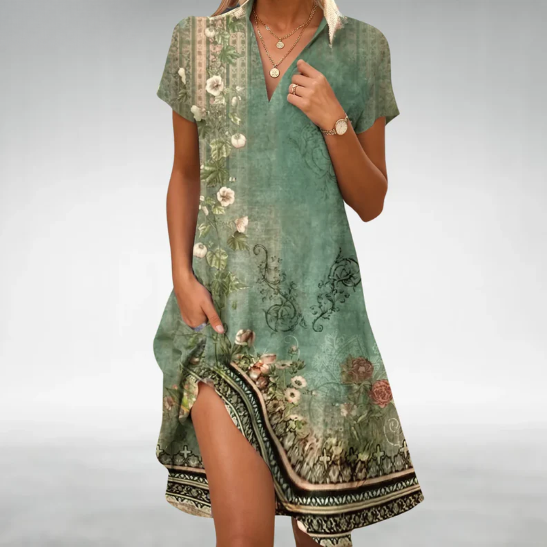 Marlie - Leichtes Midikleid mit Blumenmuster