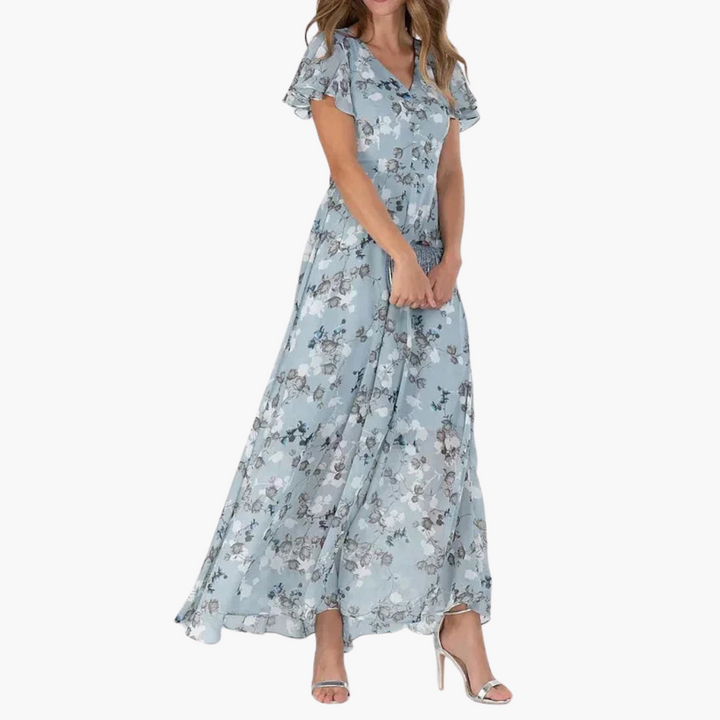 Natalie | Langes Blumenkleid