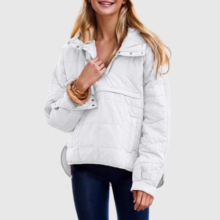 Faith – Wasserdichte Oversized-Pulloverjacke mit Kapuze