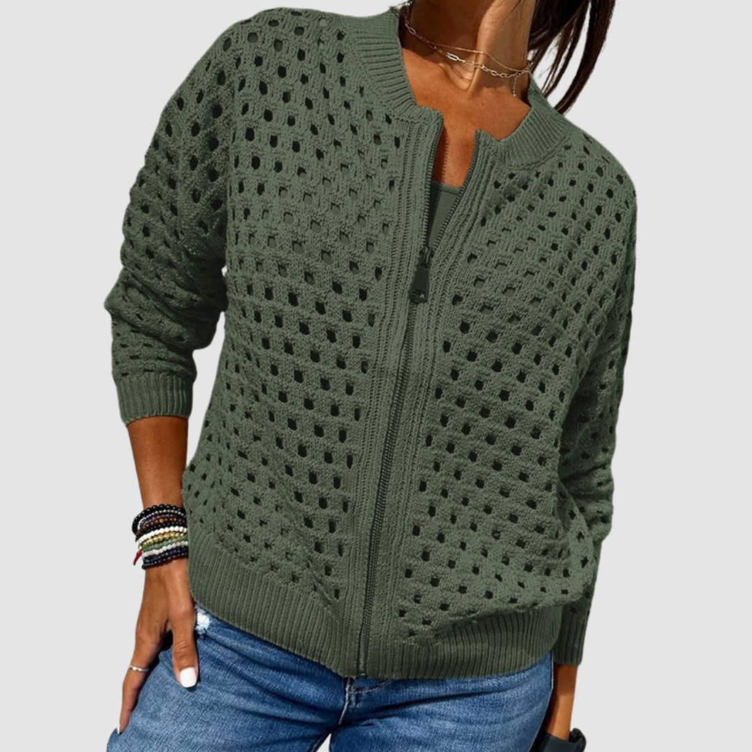Grace - Strickjacke mit Reißverschluss