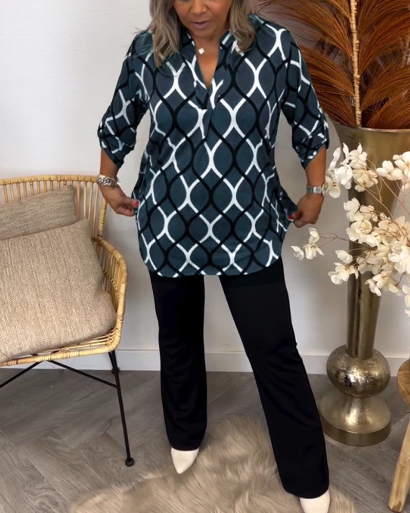 Alisha - Bluse mit Grafik-Print