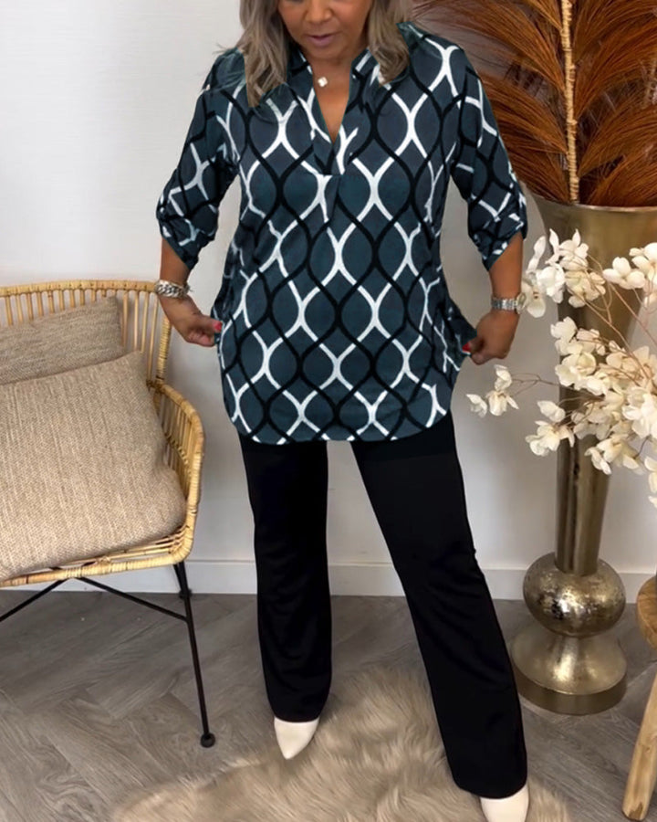 Alisha - Bluse mit Grafik-Print