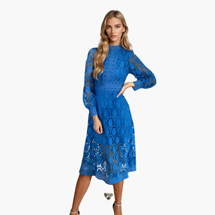 Eloise | Langes Patchwork-Kleid