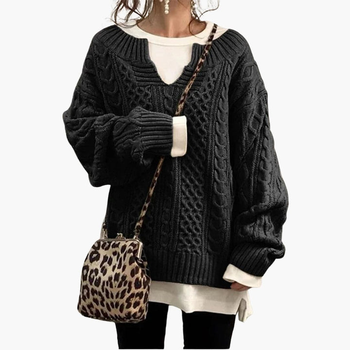 Holly | Übergroßer Strickpullover