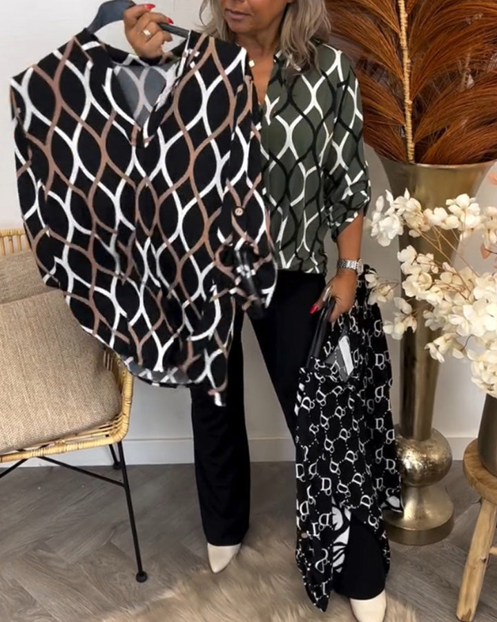 Alisha - Bluse mit Grafik-Print