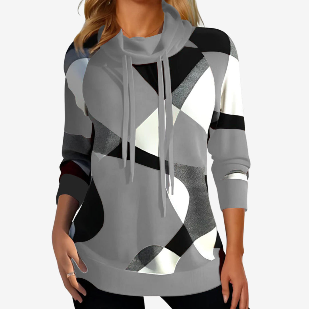 Esme | Damen-Kapuzenpullover mit Farbblock-Design